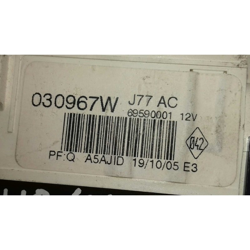 Recambio de mando calefaccion / aire acondicionado para renault clio iii confort expression referencia OEM IAM 030967W 69597003 