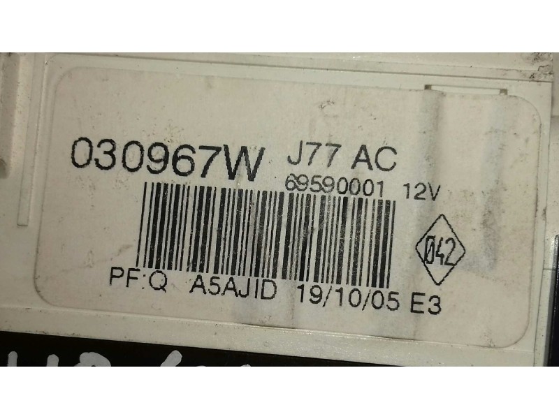 Recambio de mando calefaccion / aire acondicionado para renault clio iii confort expression referencia OEM IAM 030967W 69597003 