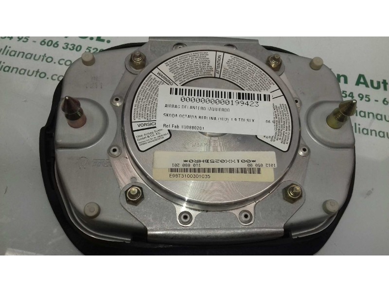 Recambio de airbag delantero izquierdo para skoda octavia berlina (1u2) 1.9 tdi slx referencia OEM IAM 1U0880201 E98T3100301035 