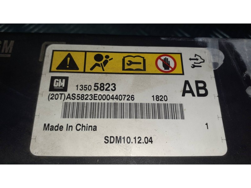 Recambio de centralita airbag para chevrolet cruze lt referencia OEM IAM 13505823  