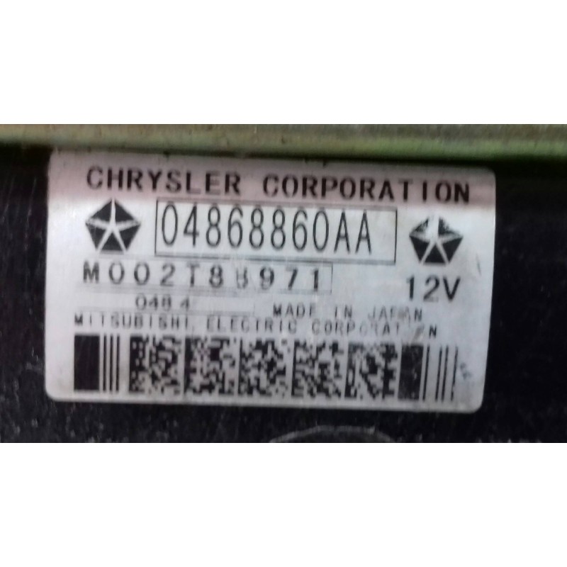 Recambio de motor arranque para chrysler voyager (rg) 2.8 crd se (d) referencia OEM IAM M002T88971 04868860AA 