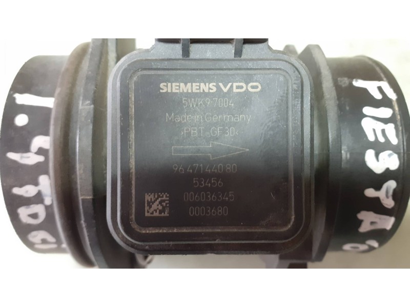 Recambio de caudalimetro para ford fiesta (cbk) ambiente referencia OEM IAM 9647144080 5WK97004 SIEMENS VDO