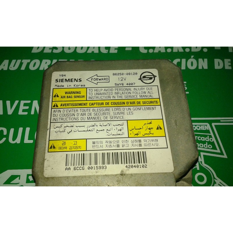 Recambio de centralita airbag para ssangyong rexton rx 290 plus referencia OEM IAM 5WY64007 86250-08120 