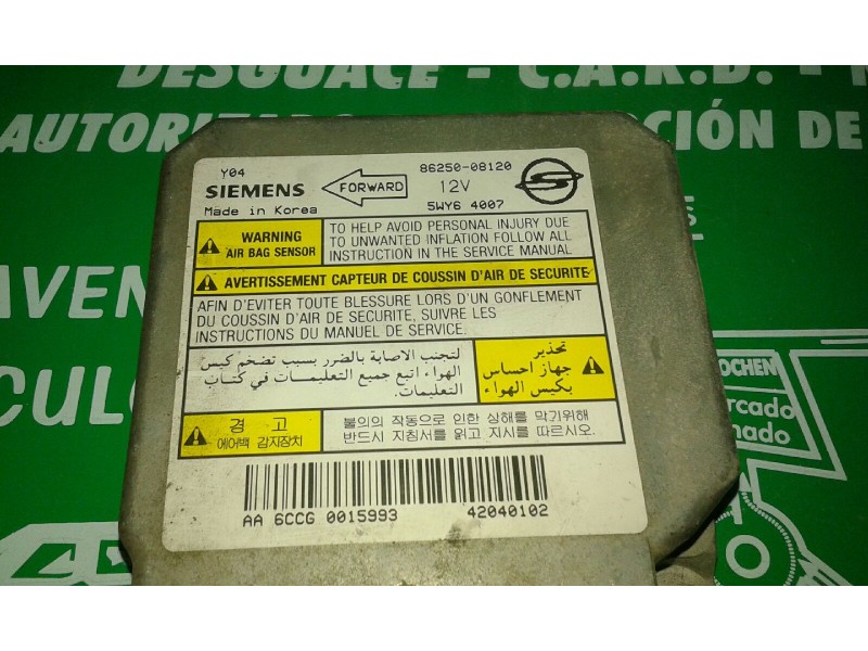 Recambio de centralita airbag para ssangyong rexton rx 290 plus referencia OEM IAM 5WY64007 86250-08120 