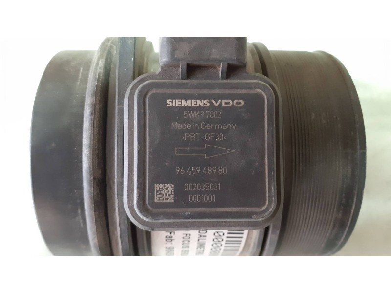 Recambio de caudalimetro para ford focus berlina (cap) trend referencia OEM IAM 9645948980 5WK97002 SIEMENS - VDO