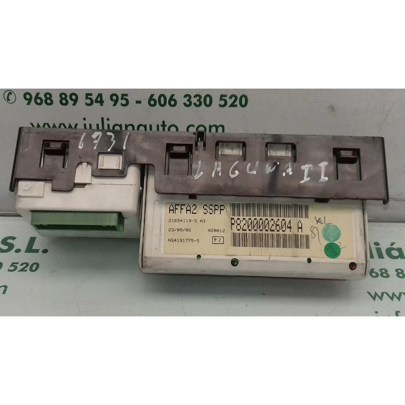 Recambio de pantalla multifuncion para renault laguna ii (bg0) confort authentique referencia OEM IAM P8200002604A  