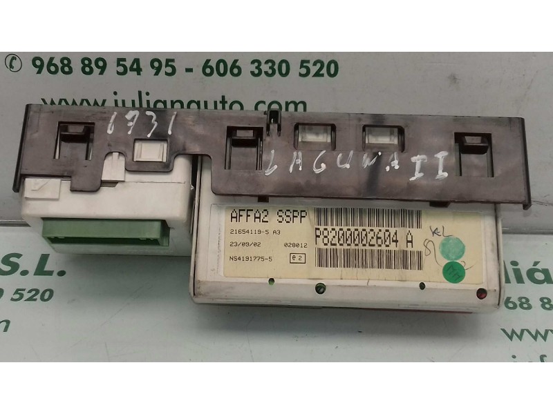 Recambio de pantalla multifuncion para renault laguna ii (bg0) confort authentique referencia OEM IAM P8200002604A  