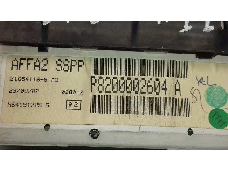 Recambio de pantalla multifuncion para renault laguna ii (bg0) confort authentique referencia OEM IAM P8200002604A  