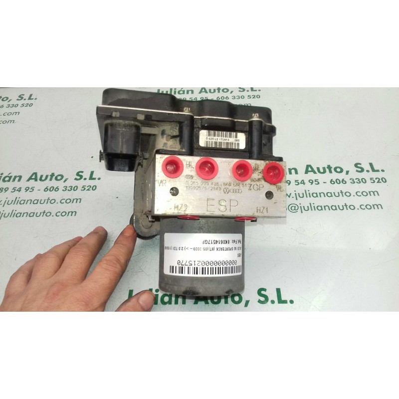 Recambio de abs para audi a5 sportback (8t) 2.0 tdi (110kw) referencia OEM IAM 8K0614517GP 0265239438 8K0907379CL