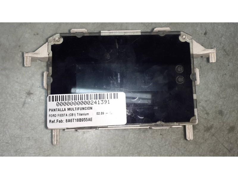 Recambio de pantalla multifuncion para ford fiesta (cb1) titanium referencia OEM IAM 8A6T18B955AE FOMOCO B5F00V031784