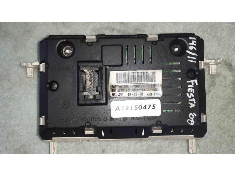 Recambio de pantalla multifuncion para ford fiesta (cb1) titanium referencia OEM IAM 8A6T18B955AE FOMOCO B5F00V031784