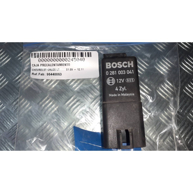 Recambio de caja precalentamiento para chevrolet cruze lt referencia OEM IAM 96440063 0281003041 BOSCH