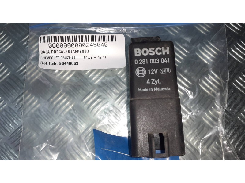 Recambio de caja precalentamiento para chevrolet cruze lt referencia OEM IAM 96440063 0281003041 BOSCH
