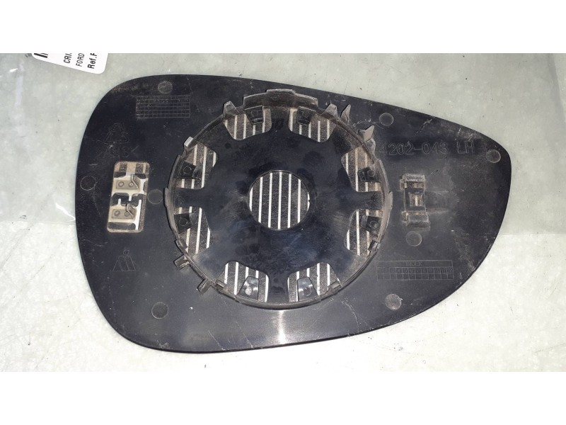 Recambio de cristal retrovisor izquierdo para ford fiesta (cb1) trend referencia OEM IAM 4202043LH  TERMICO