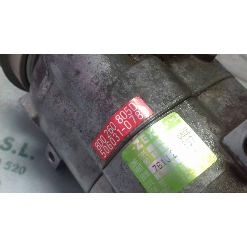 Recambio de compresor aire acondicionado para audi a4 berlina (b5) 1.8 referencia OEM IAM 8D0260805D DCW170 ZEXEL