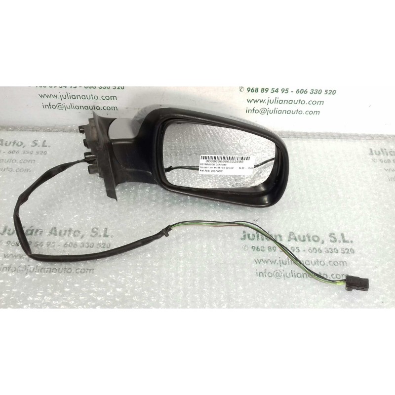 Recambio de retrovisor derecho para peugeot 307 break / sw (s1) sw referencia OEM IAM 96577209 10526 ELECTRICO