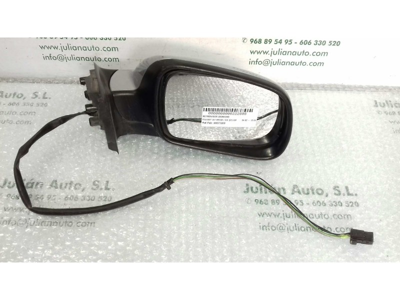 Recambio de retrovisor derecho para peugeot 307 break / sw (s1) sw referencia OEM IAM 96577209 10526 ELECTRICO