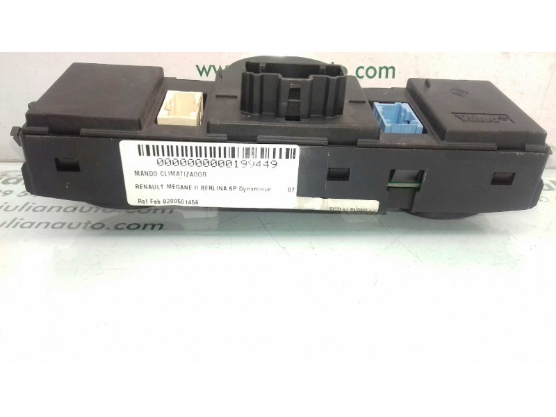 Recambio de mando climatizador para renault megane ii berlina 5p dynamique referencia OEM IAM 8200501456  VALEO