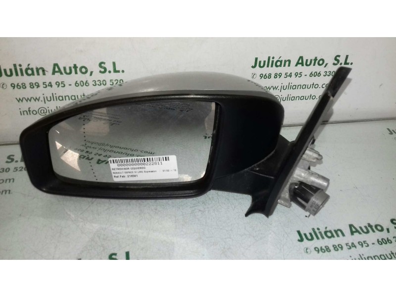 Recambio de retrovisor izquierdo para renault espace iv (jk0) expression referencia OEM IAM 216581 014181 ELECTRICO - ABATIBLE