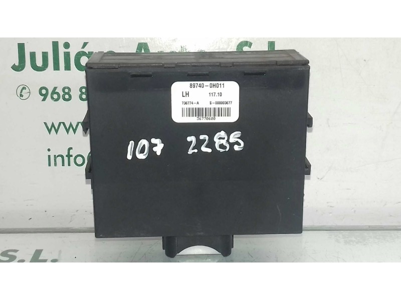 Recambio de centralita motor uce para peugeot 107 urban referencia OEM IAM 9666526480 5WS40691CT KIT - CONTINENTAL