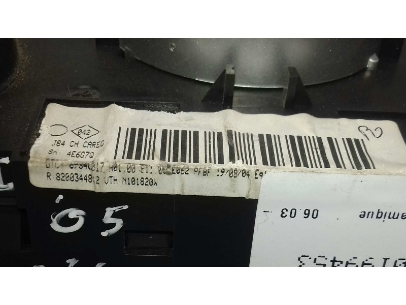 Recambio de mando climatizador para renault scenic ii confort dynamique referencia OEM IAM 8200344842  VALEO