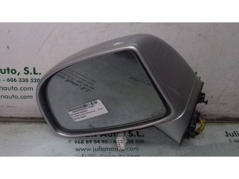 Recambio de retrovisor izquierdo para kia carens 2.0 crdi ex monovolumen referencia OEM IAM 022576  ELECTRICO