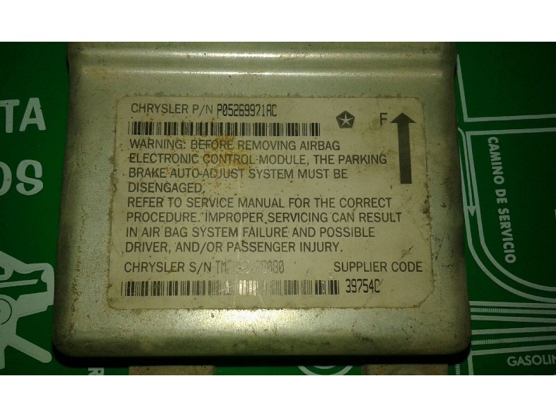 Recambio de centralita airbag para chrysler neon (pl) 1.8 le referencia OEM IAM P05269921AC TME2687P8080 