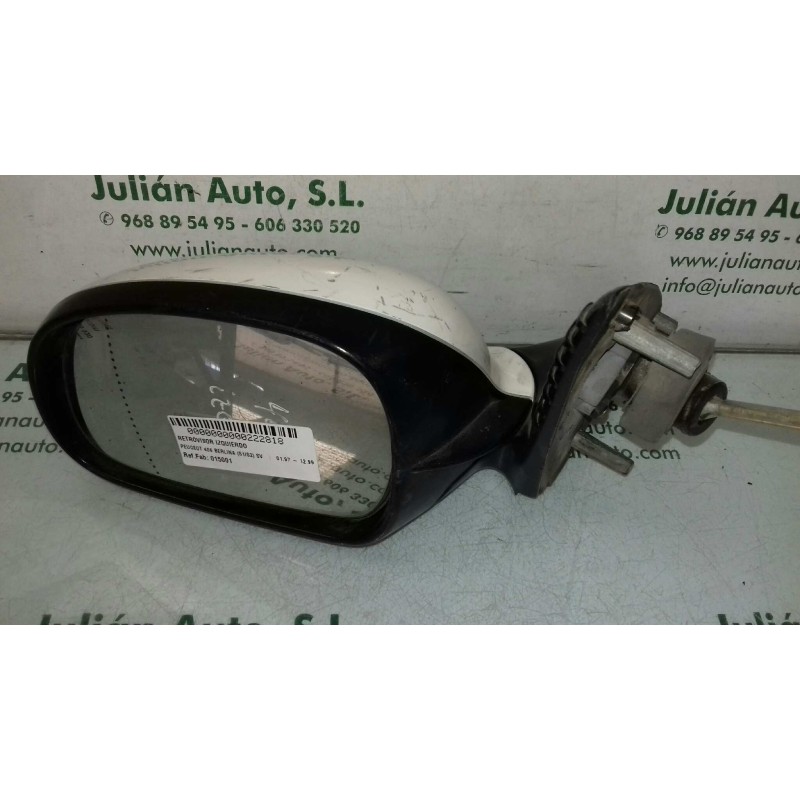 Recambio de retrovisor izquierdo para peugeot 406 berlina (s1/s2) sv referencia OEM IAM 015001  MANUAL