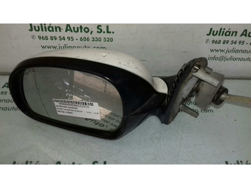 Recambio de retrovisor izquierdo para peugeot 406 berlina (s1/s2) sv referencia OEM IAM 015001  MANUAL