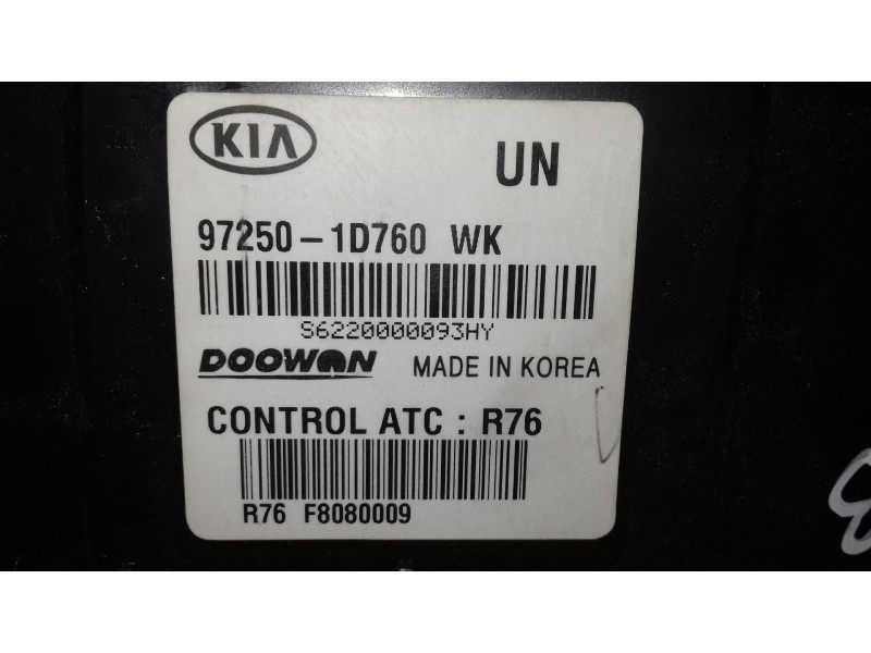 Recambio de mando climatizador para kia carens 2.0 crdi ex monovolumen referencia OEM IAM 972501D760WK  DOOWAN