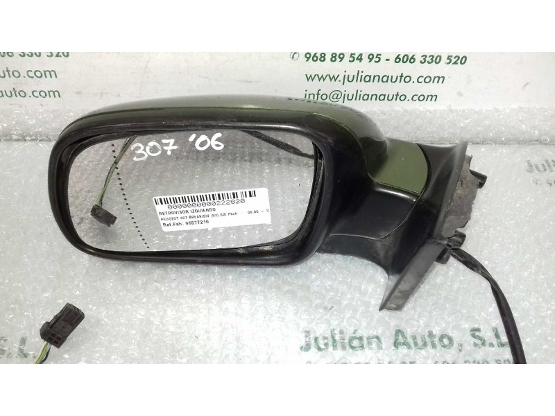 Recambio de retrovisor izquierdo para peugeot 307 break/sw (s2) sw pack referencia OEM IAM 96577210  ELECTRICO
