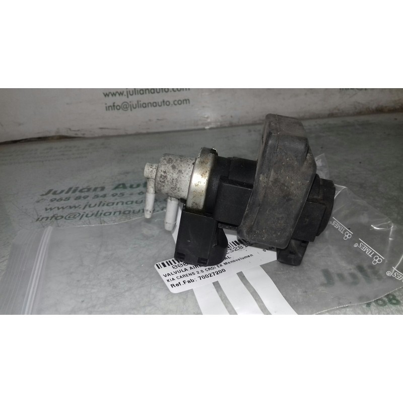 Recambio de valvula aire adicional para kia carens 2.0 crdi ex monovolumen referencia OEM IAM 70027200  2 PINES