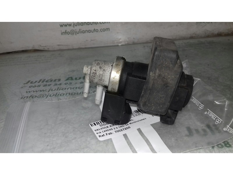 Recambio de valvula aire adicional para kia carens 2.0 crdi ex monovolumen referencia OEM IAM 70027200  2 PINES
