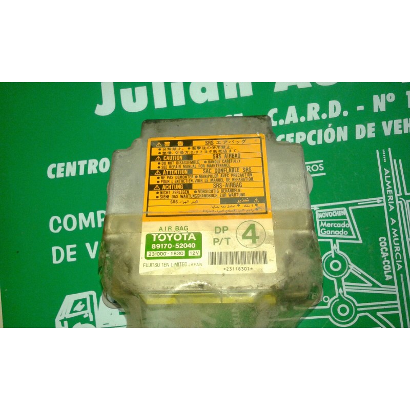 Recambio de centralita airbag para toyota yaris (ncp1/nlp1/scp1) 1.0 linea luna referencia OEM IAM 89170-52040 231000-1830 