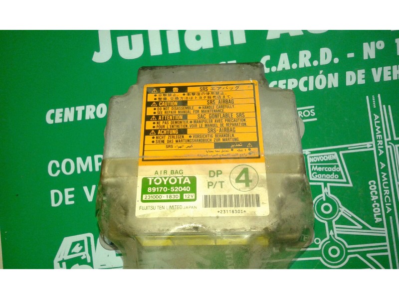 Recambio de centralita airbag para toyota yaris (ncp1/nlp1/scp1) 1.0 linea luna referencia OEM IAM 89170-52040 231000-1830 