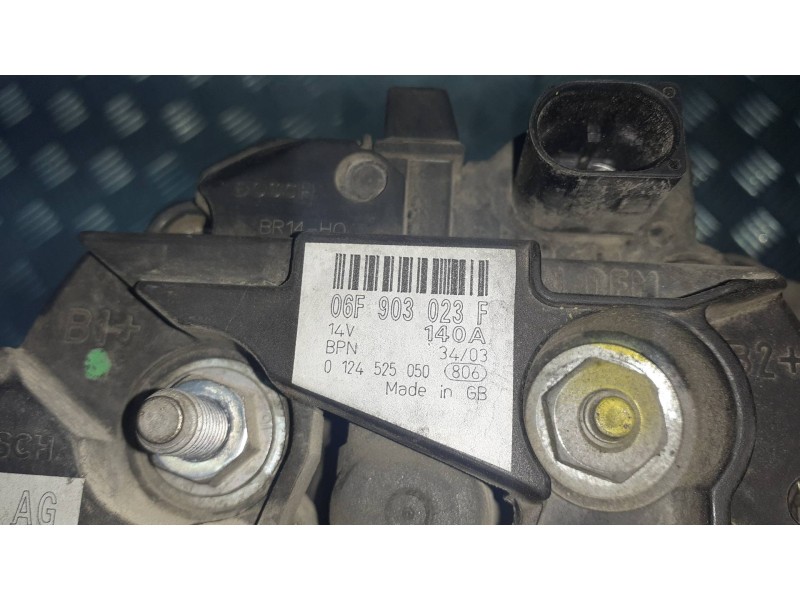 Recambio de alternador para volkswagen touran (1t1) highline referencia OEM IAM 6F903023F BOSCH 140A