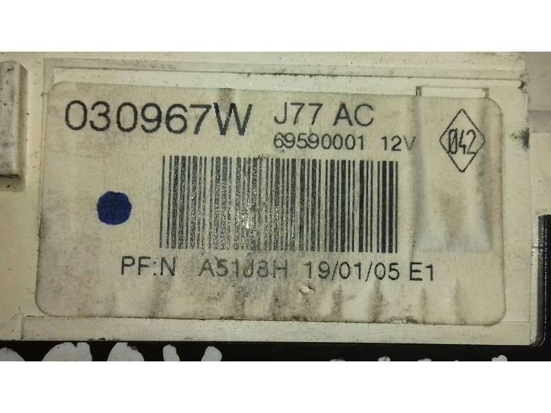 Recambio de mando calefaccion / aire acondicionado para renault modus confort dynamique referencia OEM IAM 030967W 69597003 VALE