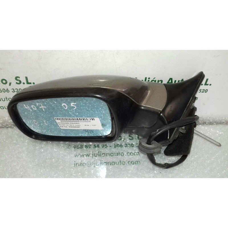 Recambio de retrovisor izquierdo para peugeot 407 sw st confort referencia OEM IAM 96456984XT 41454313 ELECTRICO