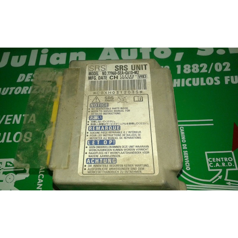 Recambio de centralita airbag para honda accord berlina (cl/cn) 2.0 comfort referencia OEM IAM 77960-SEA-G610-M2 CH152300 