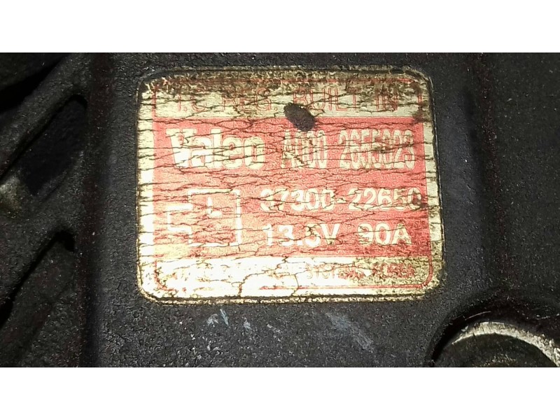 Recambio de alternador para hyundai accent (lc) gl 4p referencia OEM IAM A0002655023 VALEO 90A