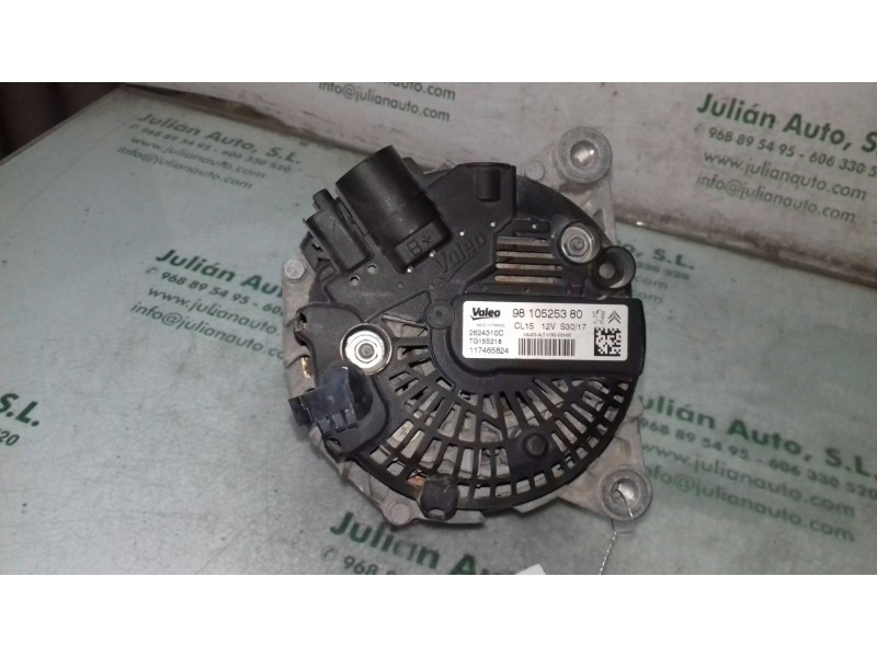 Recambio de alternador para peugeot 308 business line referencia OEM IAM 9810525380 VALEO CL15