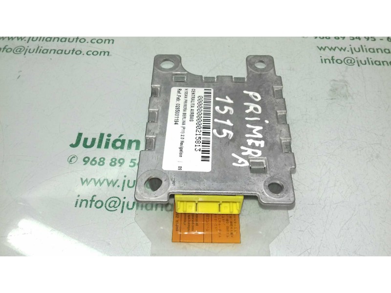 Recambio de centralita airbag para nissan primera berlina (p11) 2.0 navigation referencia OEM IAM 0285001194 285569F207 BOSCH