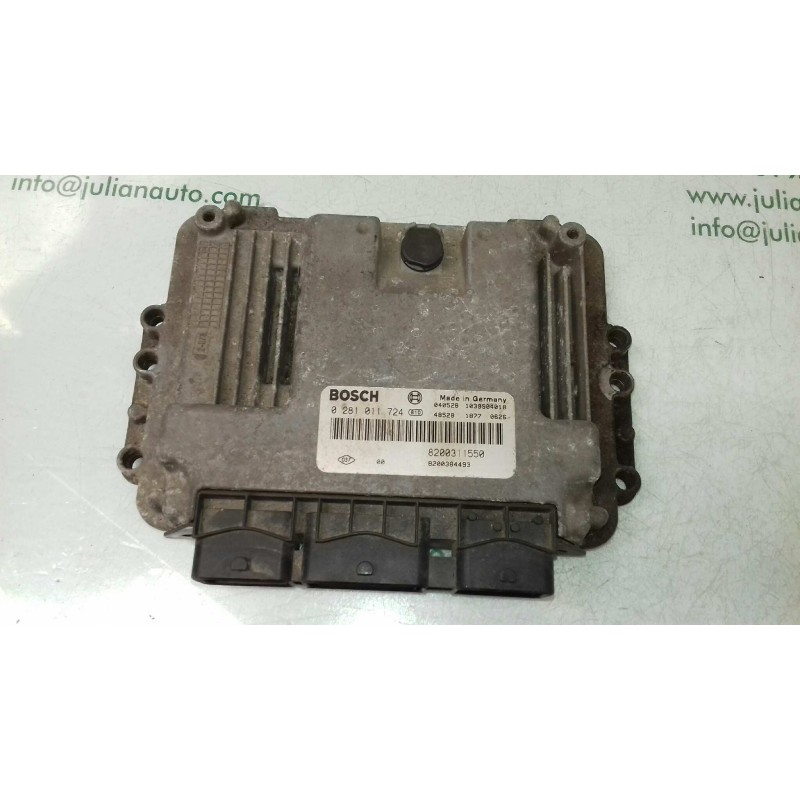 Recambio de centralita motor uce para renault espace iv (jk0) expression referencia OEM IAM 8200311550 0281011724 BOSCH