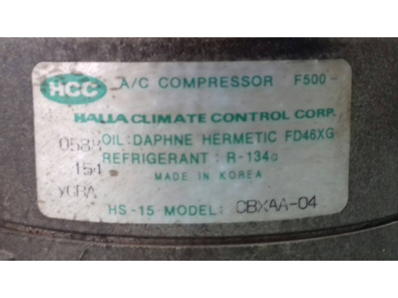 Recambio de compresor aire acondicionado para hyundai accent (lc) gl 4p referencia OEM IAM CBXAA04 HS15 HCC