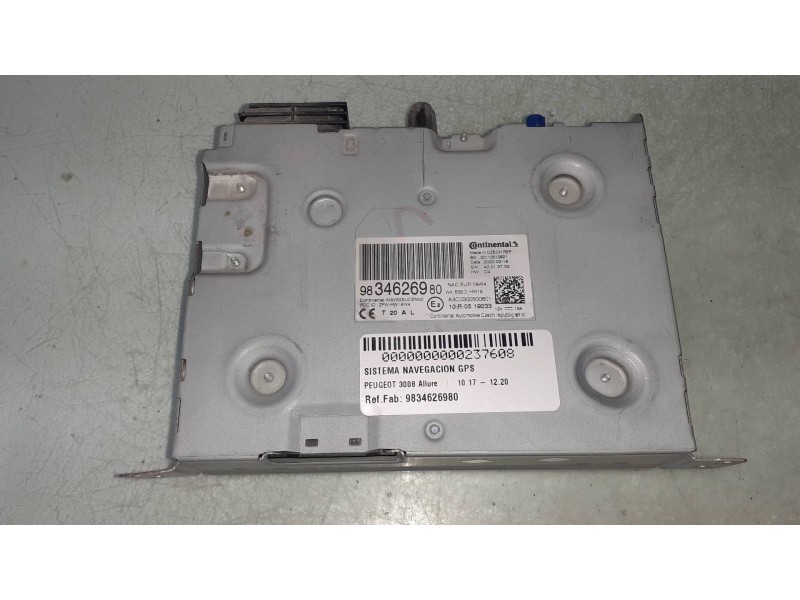 Recambio de sistema navegacion gps para peugeot 3008 allure referencia OEM IAM 9834626980  CONTINENTAL