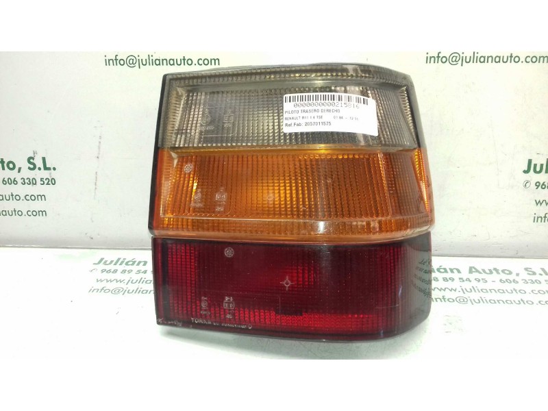 Recambio de piloto trasero derecho para renault r11 1.4 tse referencia OEM IAM 2057011575  EXT-ALETA