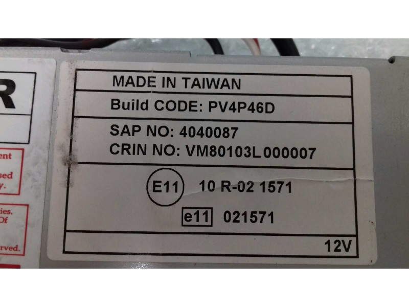 Recambio de sistema dvd para renault espace iv (jk0) expression referencia OEM IAM 7711218019  