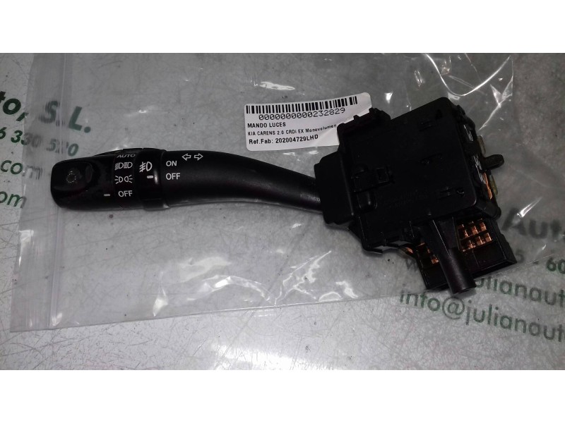Recambio de mando luces para kia carens 2.0 crdi ex monovolumen referencia OEM IAM 202004729LHD 202004729 