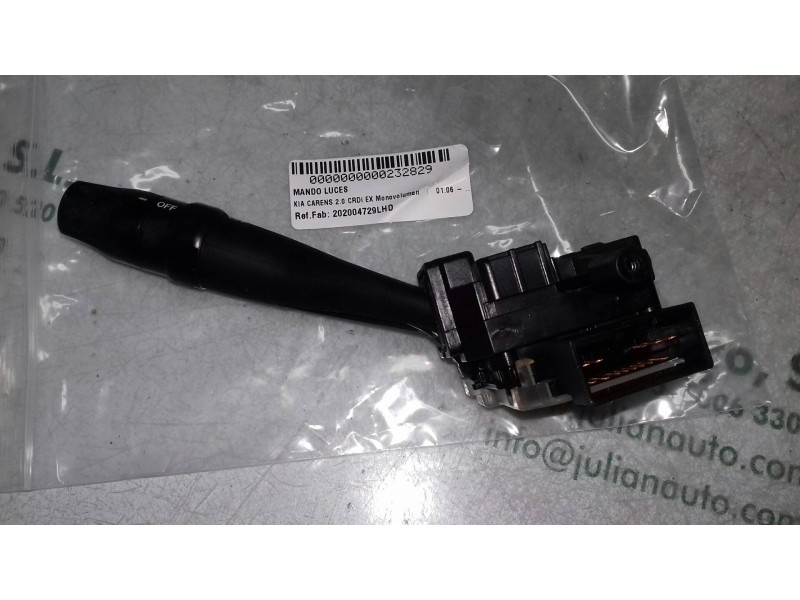 Recambio de mando luces para kia carens 2.0 crdi ex monovolumen referencia OEM IAM 202004729LHD 202004729 