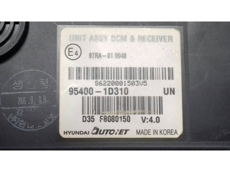 Recambio de modulo electronico para kia carens 2.0 crdi ex monovolumen referencia OEM IAM 97RA010048 954001D310 D35F8080150
